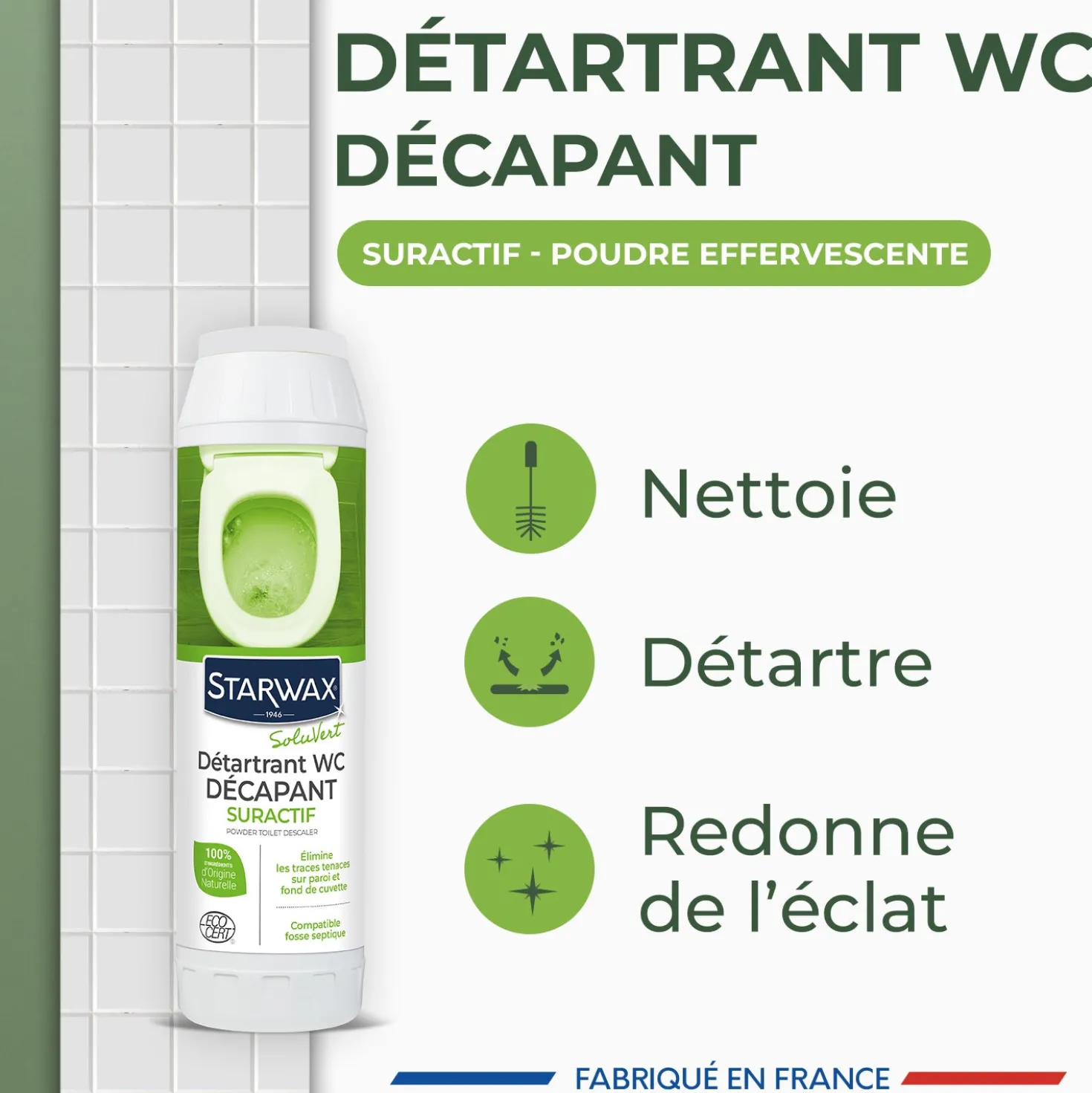 Détartrant WC décapant suractif