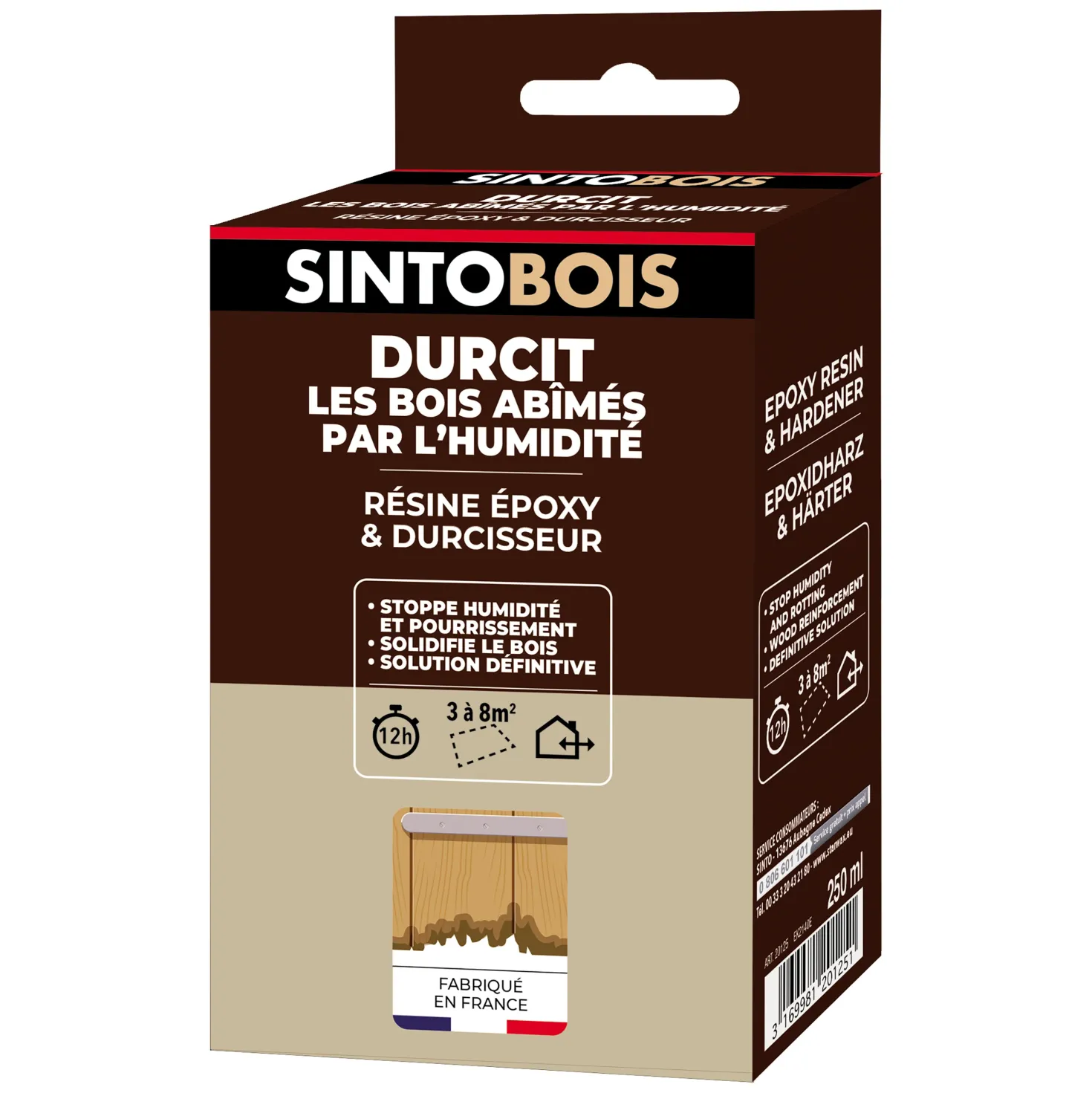 Durcit les bois abimés par l'humidité