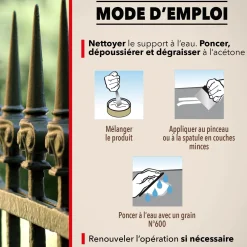 Enduit de finition métal