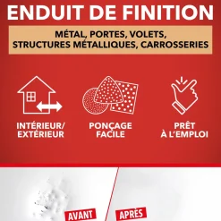 Enduit de finition métal
