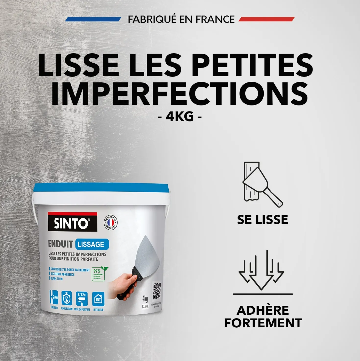 Enduit lissage pâte