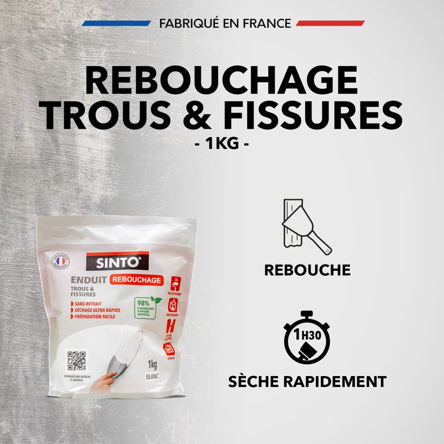 Enduit rebouchage poudre