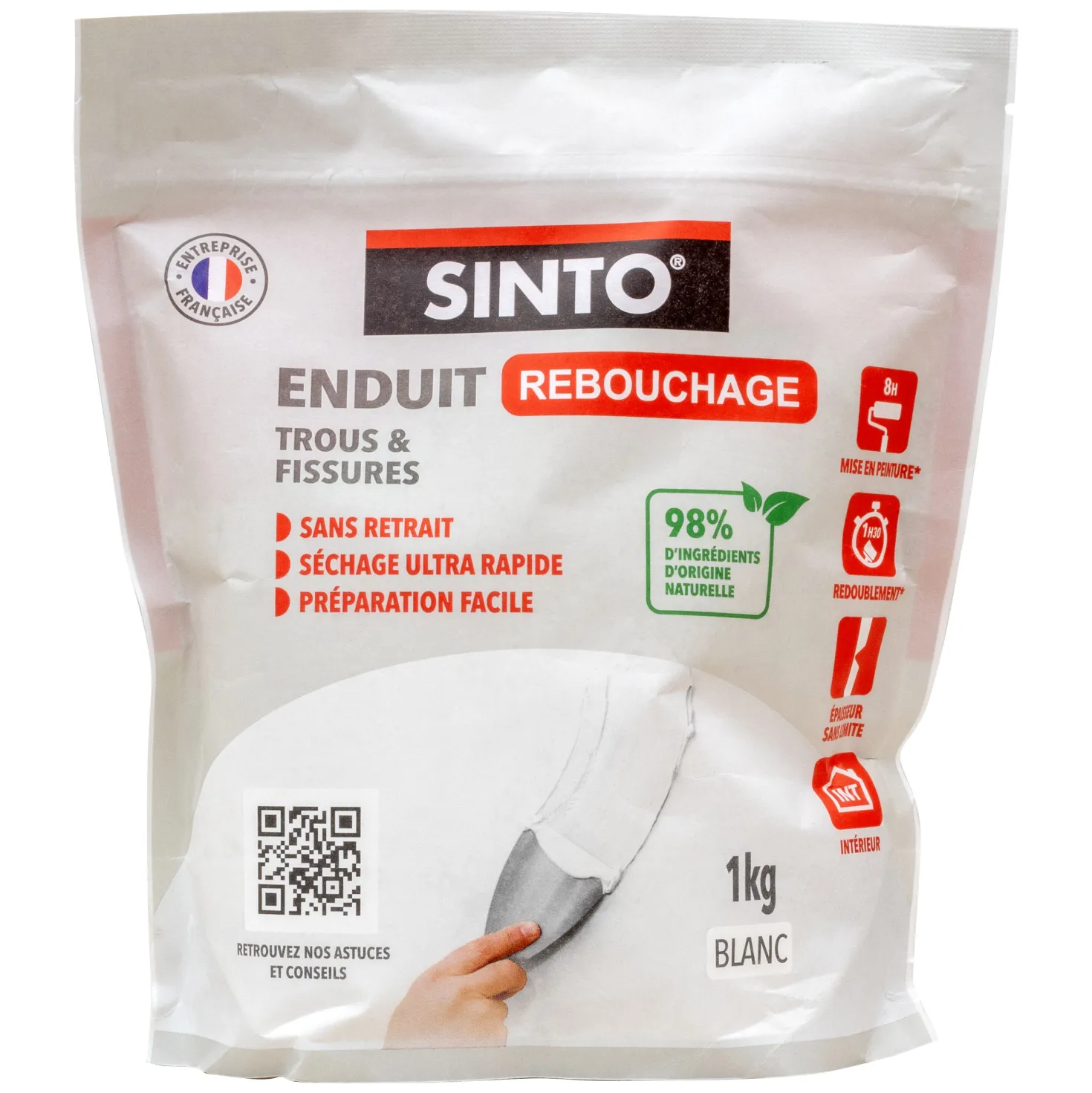 Enduit rebouchage poudre