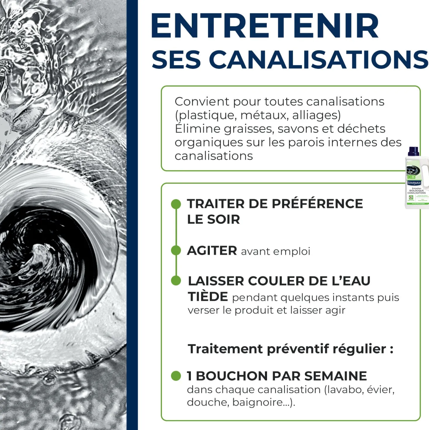 Entretien biologique canalisations