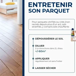 Entretien brillant pour parquets et sols stratifiés
