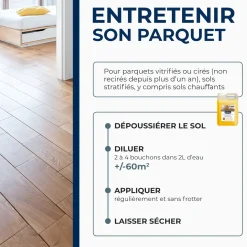 Entretien brillant pour parquets et sols stratifiés