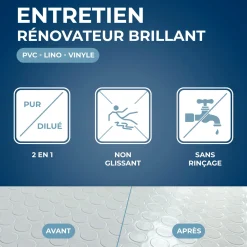 Entretien brillant pour sols PVC