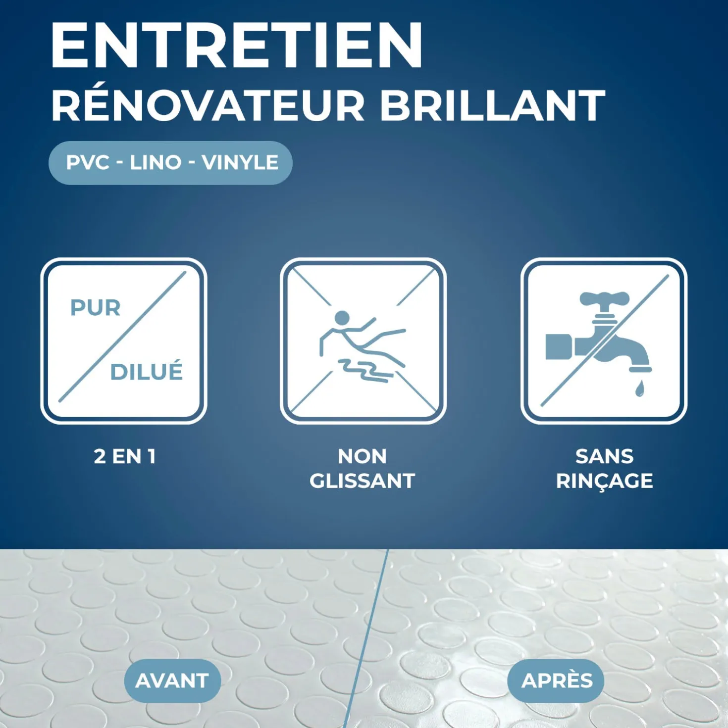 Entretien brillant pour sols PVC