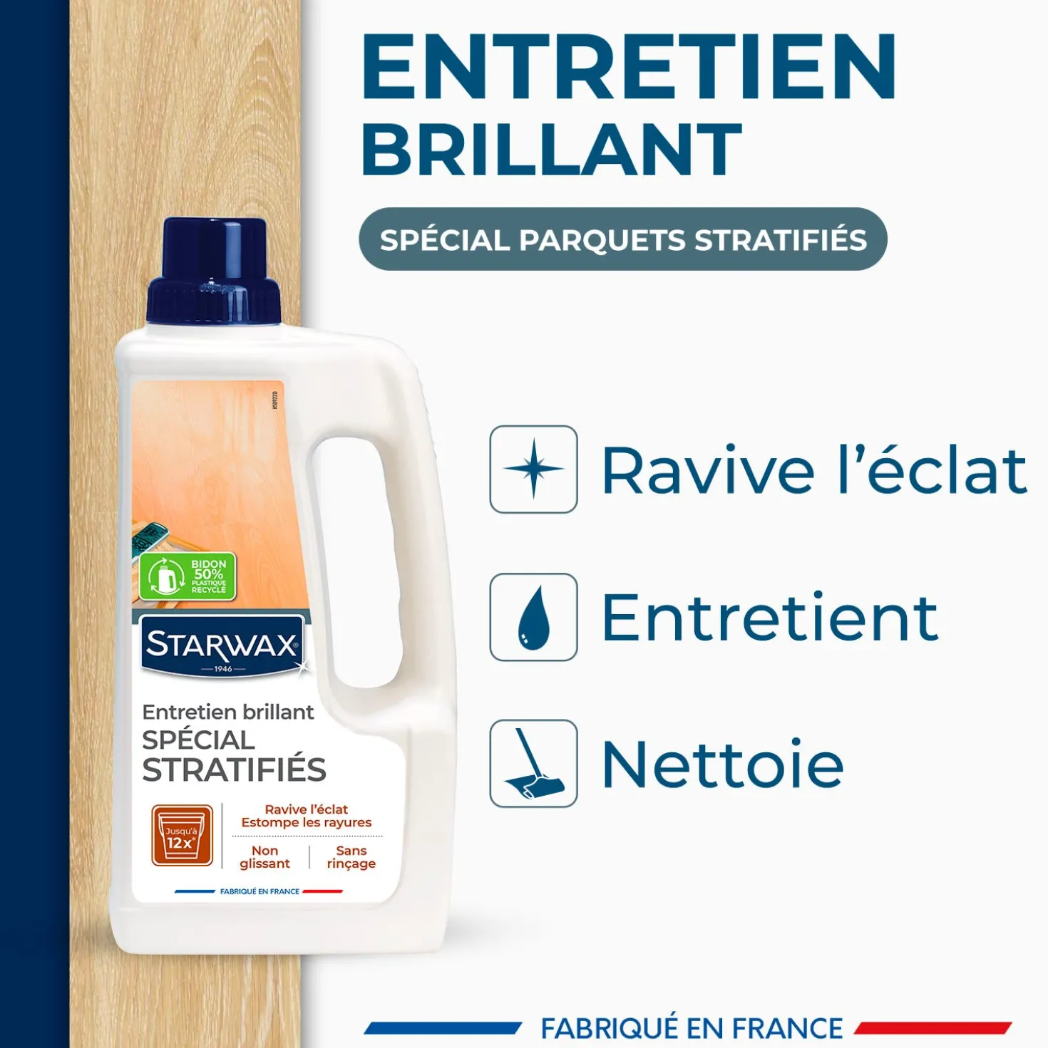 Entretien brillant spécial stratifié
