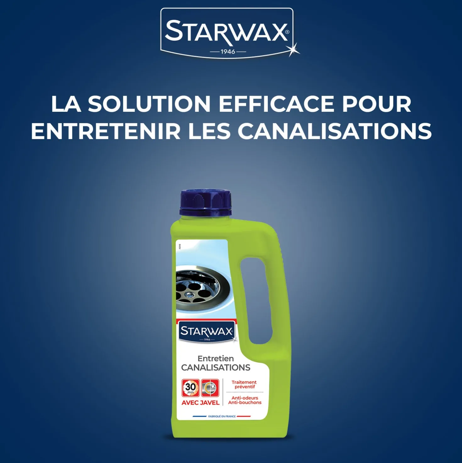 Entretien javel pour canalisations