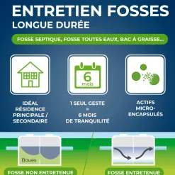 Entretien longue durée pour fosses septiques