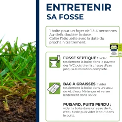 Entretien longue durée pour fosses septiques
