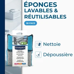 Eponges lavables réutilisables