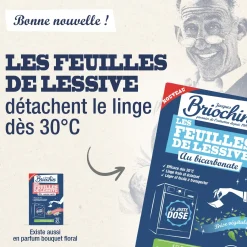 Feuilles de lessive au Bicarbonate parfum Brise végétale
