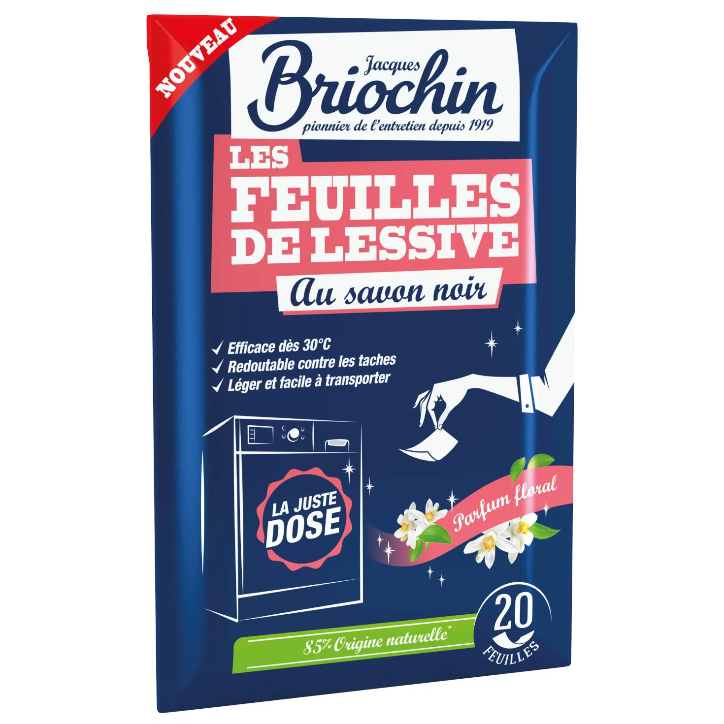 Feuilles de lessive au Savon noir parfum Bouquet floral