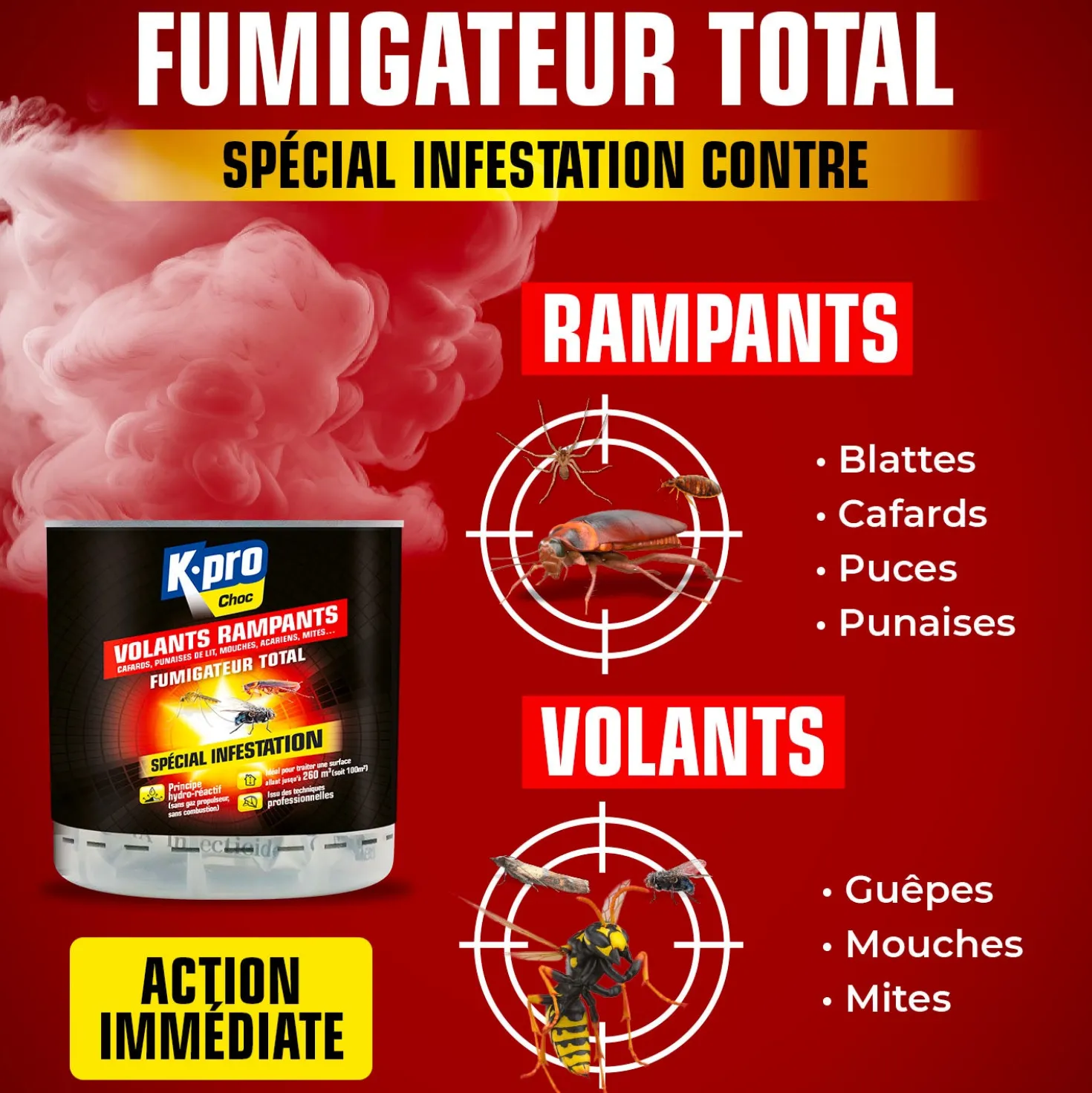 Fumigateur spécial infestation tous insectes