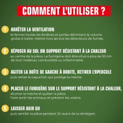 Fumigène contre les insectes volants et rampants