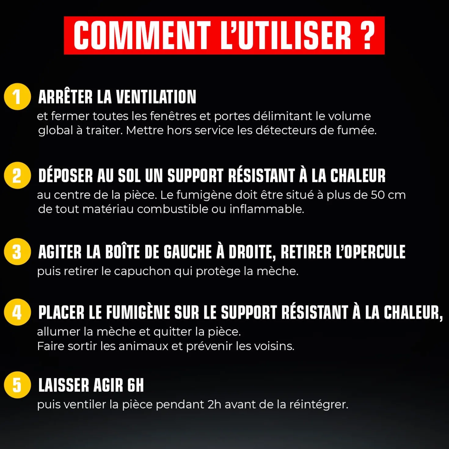 Fumigène spécial infestation tous insectes