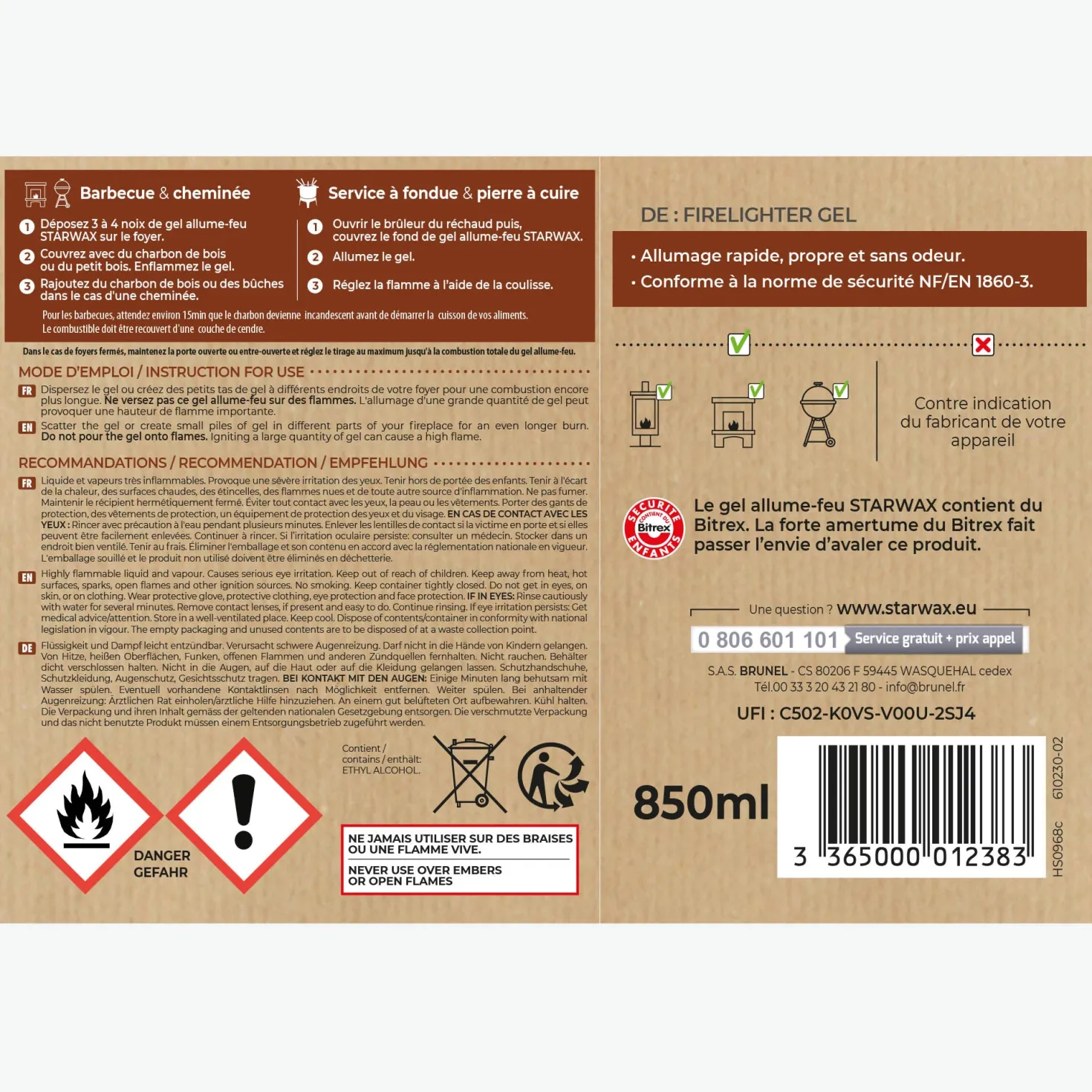 Gel Allume feu