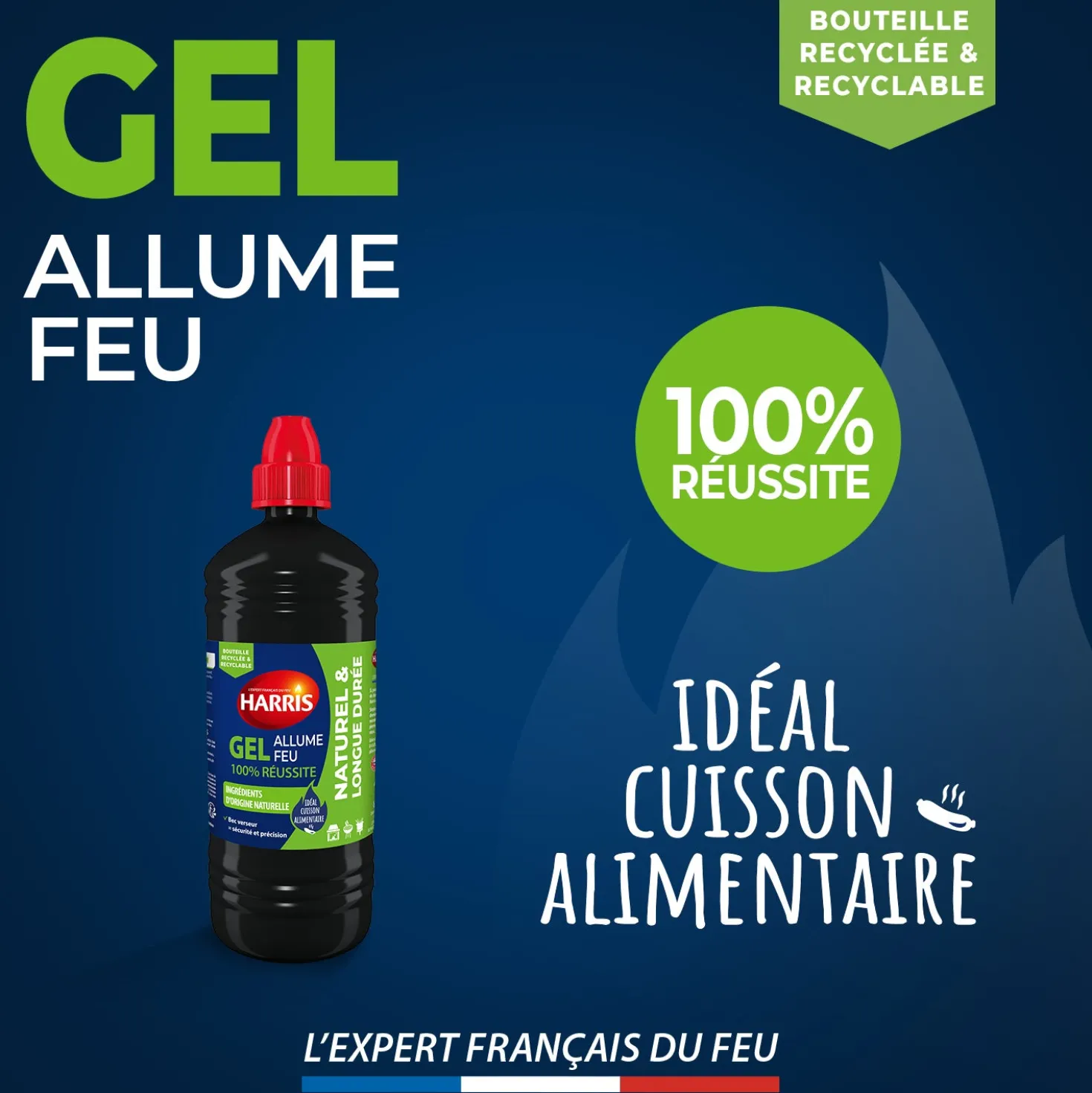 Gel allume feu naturel