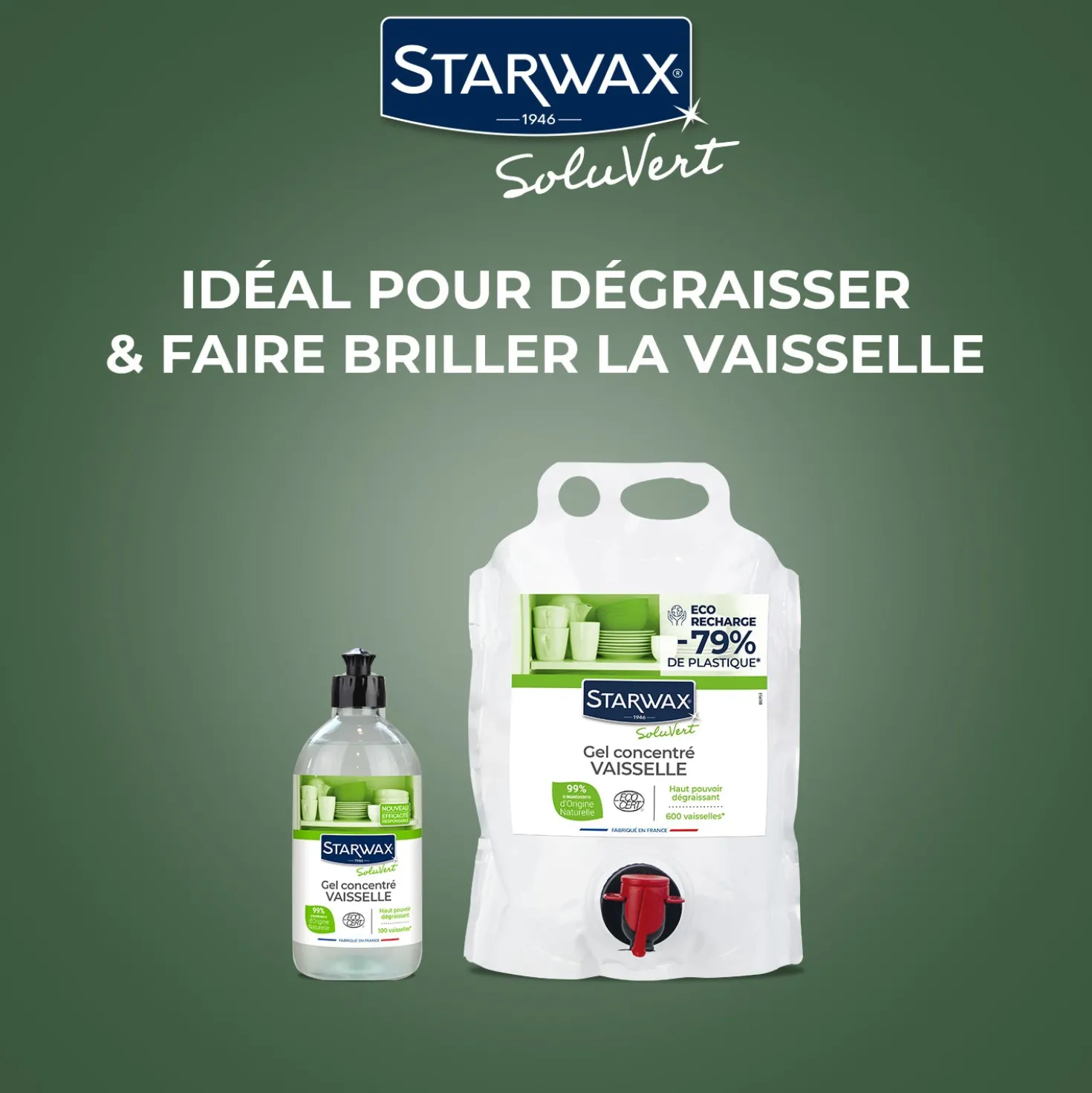 Gel vaisselle concentré