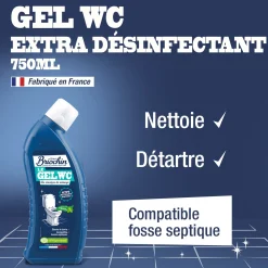 Gel WC au vinaigre de ménage - parfum menthe