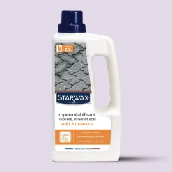 Imperméabilisant eau et graisses pour toitures, murs et sols extérieurs