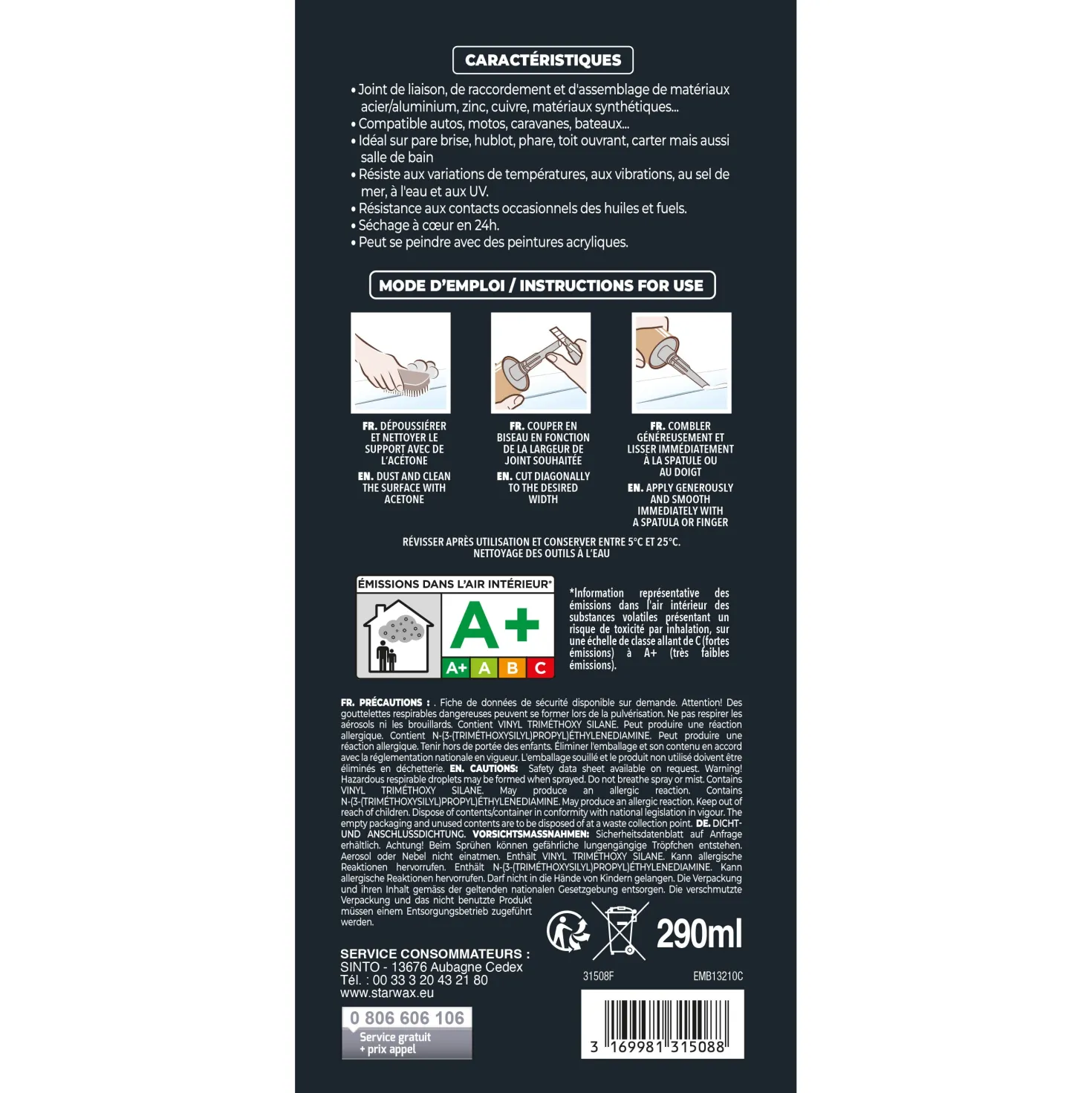 Joint mastic auto marine