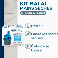 Kit balai mains sèche Clic système