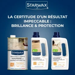 Lait de brillance pour marbres et pierres naturelles