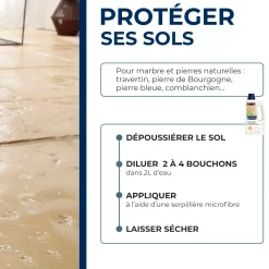 Lait de brillance pour marbres et pierres naturelles