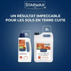 Lait de brillance pour tomettes et terres cuites