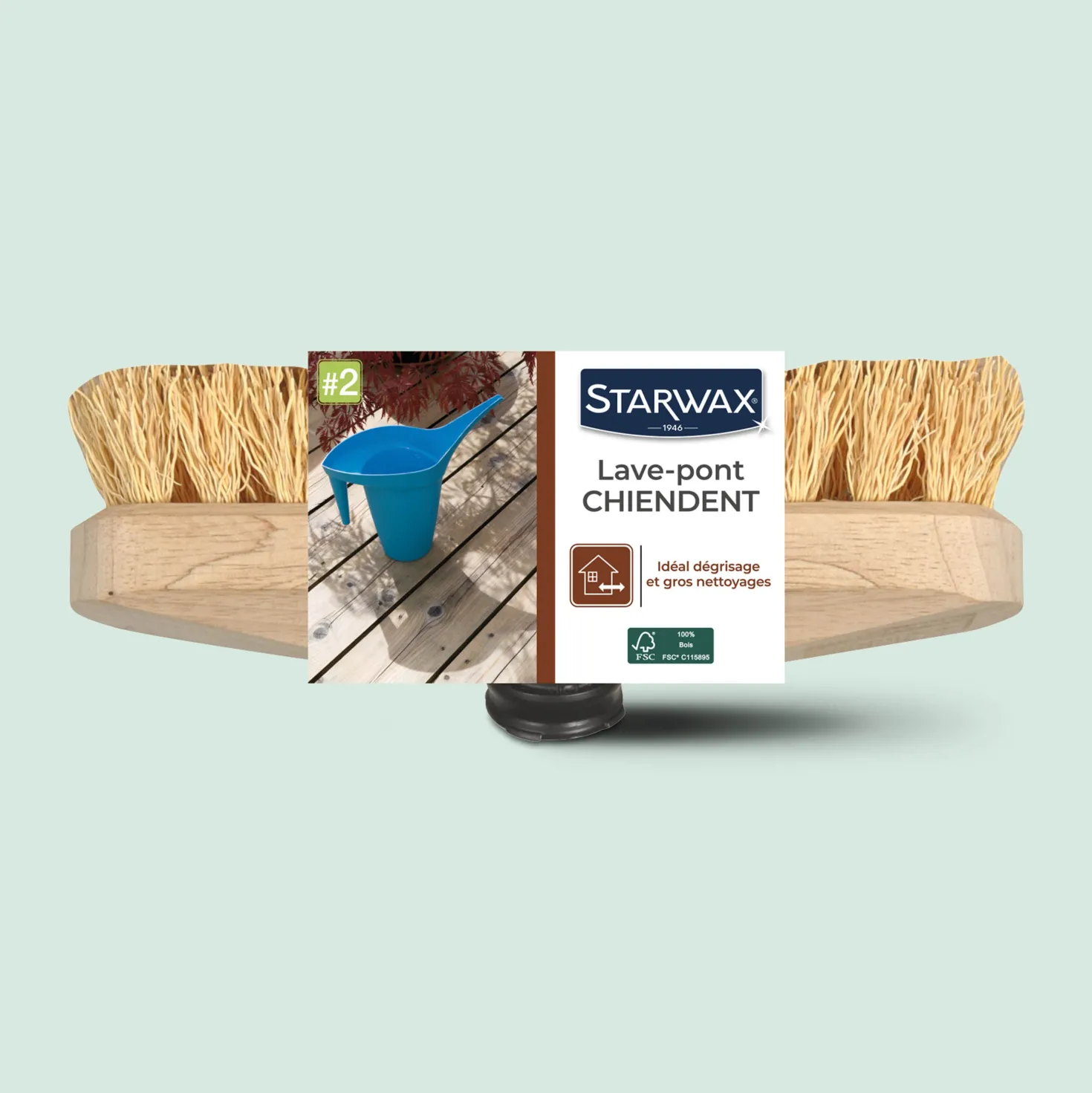Lave pont chiendent pour terrasses et sols carrelés FSC®