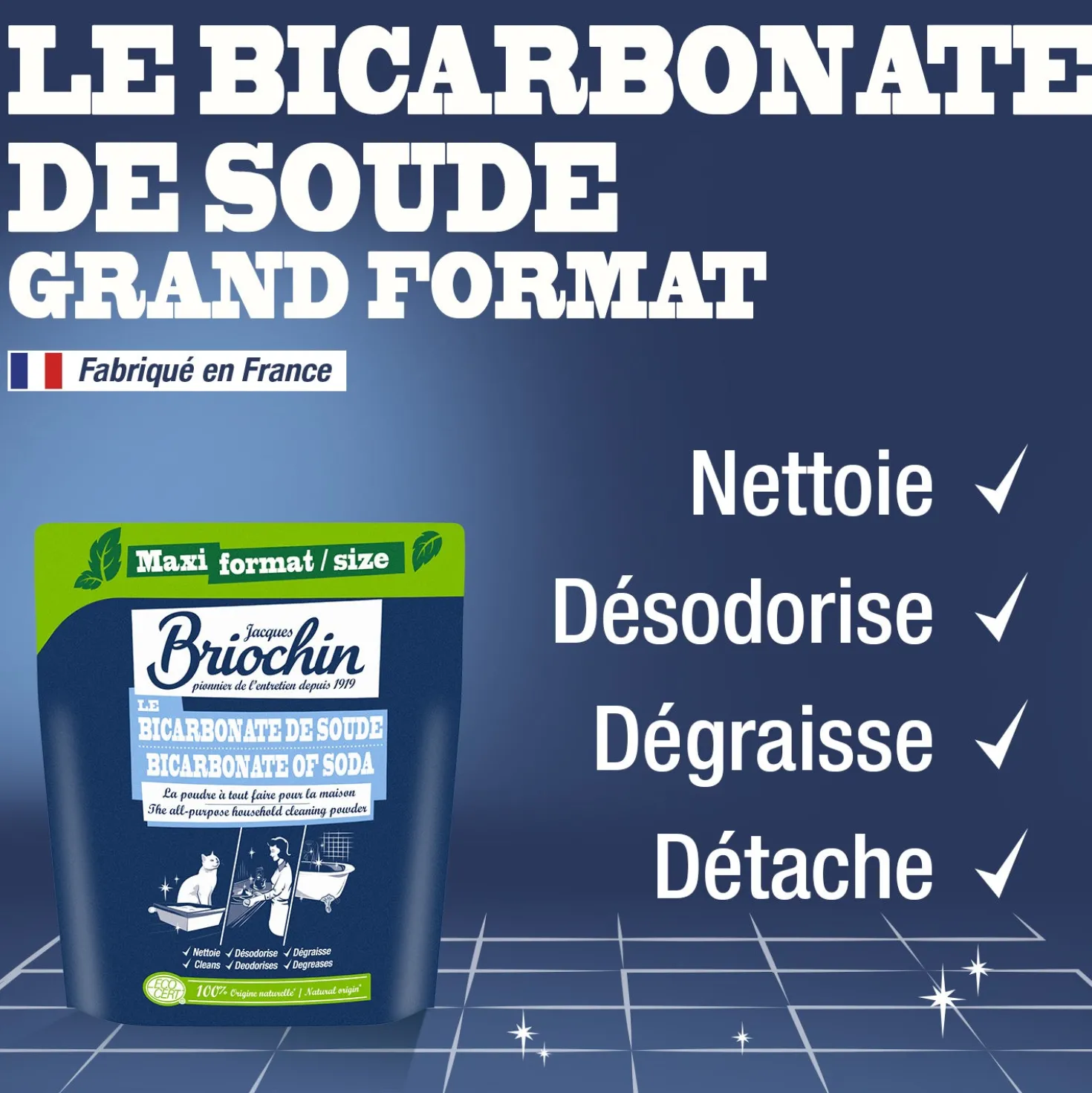 Le Bicarbonate de soude grand format - 900g