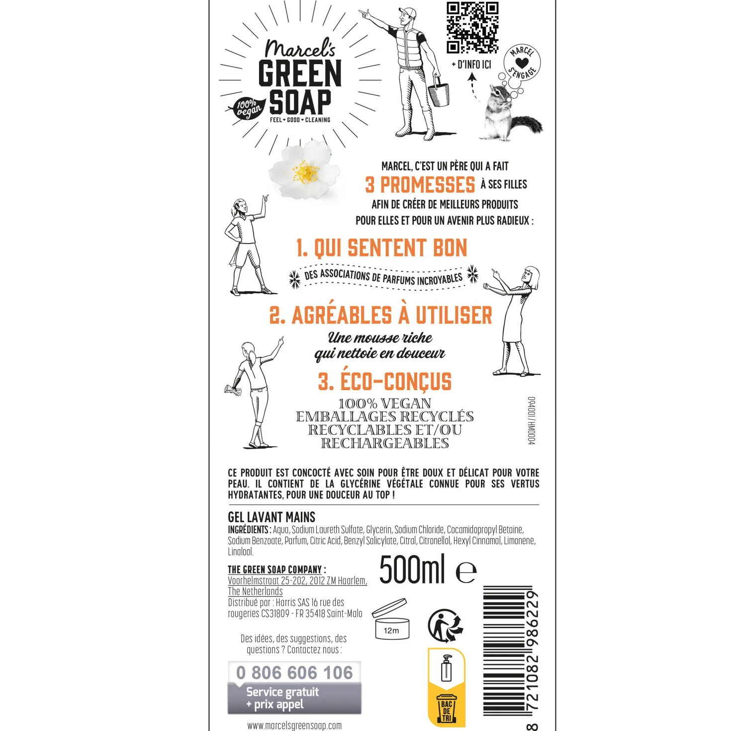 Le Gel Lavant Mains Orange & Jasmin
