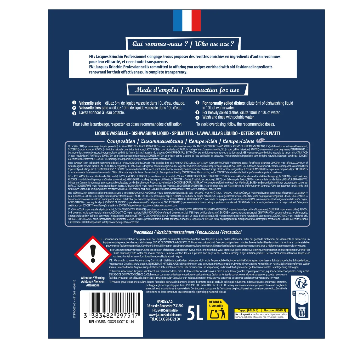 Le Liquide vaisselle