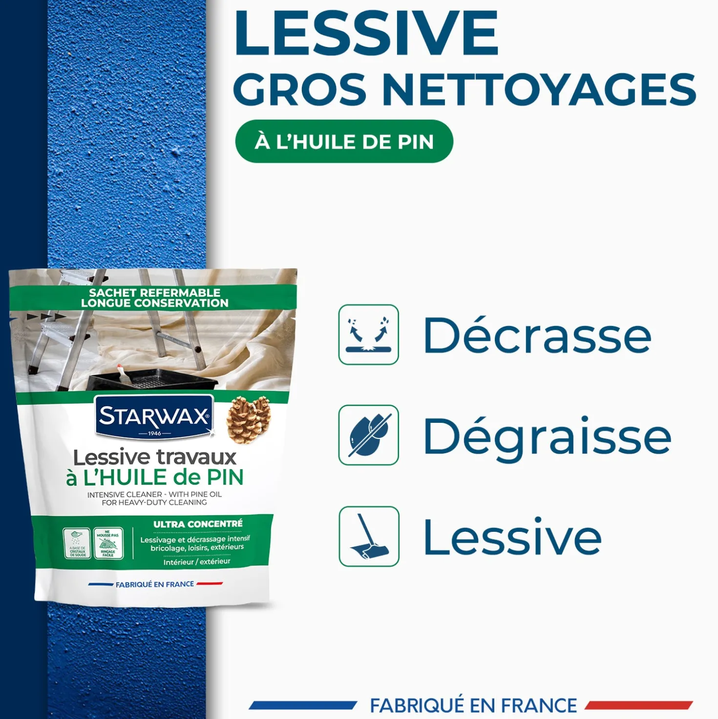 Lessive travaux à l'huile de Pin 1,4KG