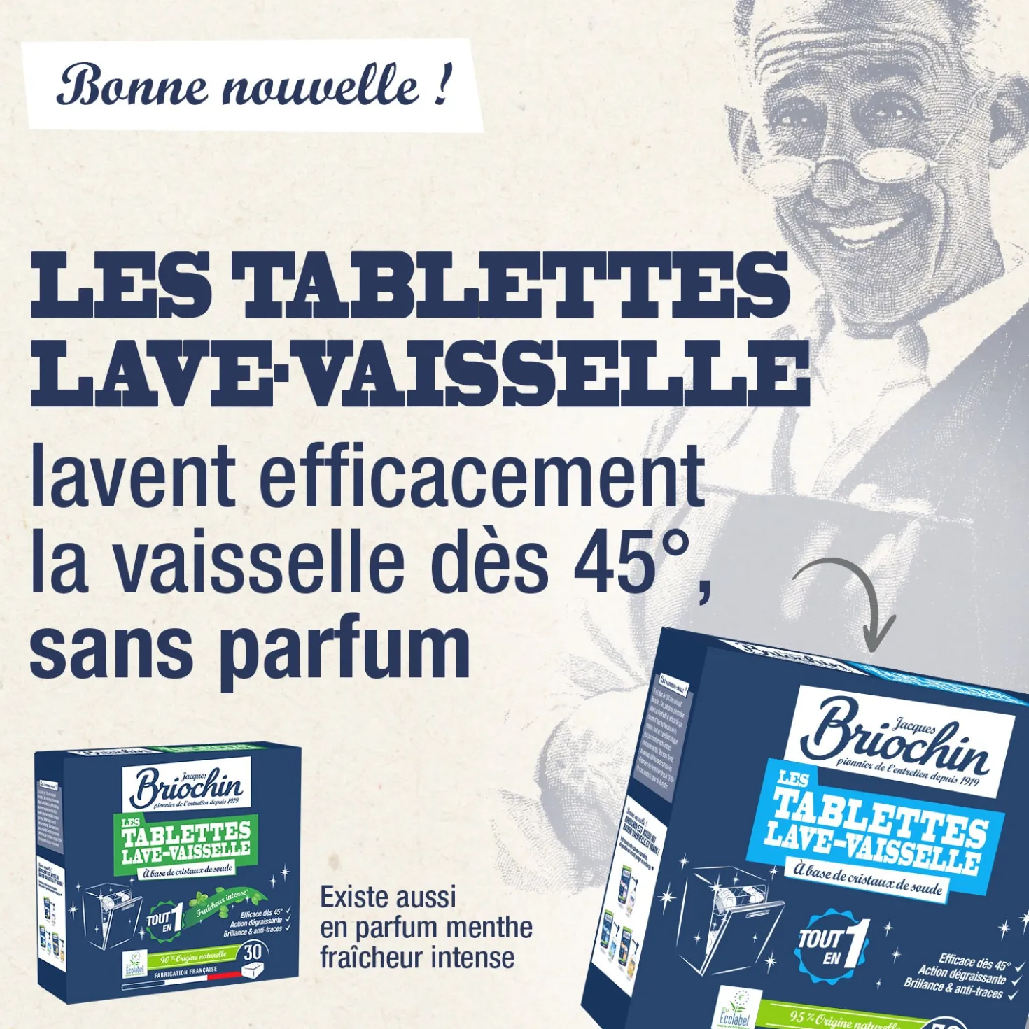 Les tablettes lave-vaisselle sans parfum