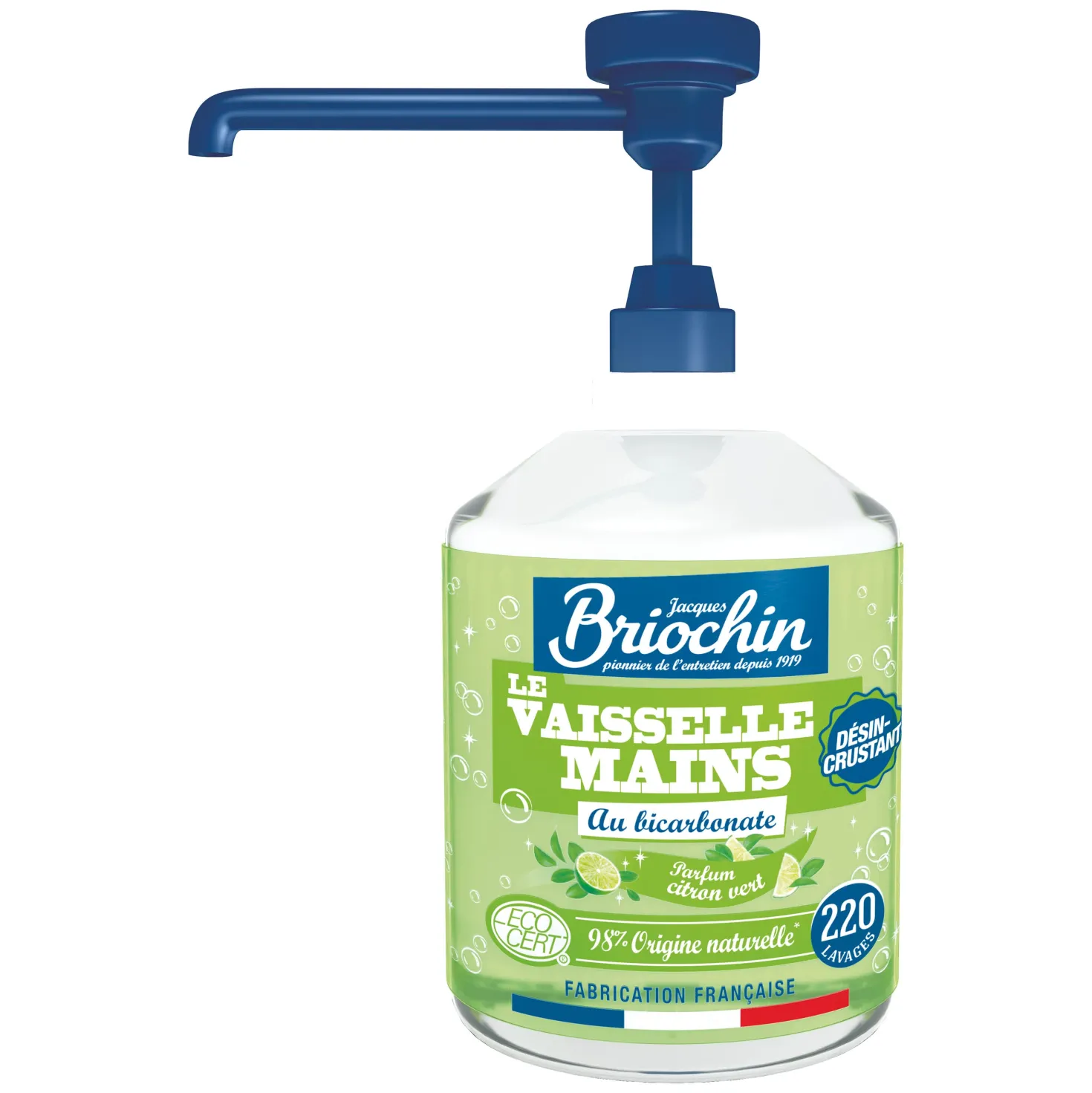 Liquide Vaisselle Mains Bicarbonate de soude & Citron vert