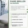 Lot de 3 Anti-calcaire express pour salle de bains