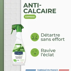 Lot de 3 Anti-calcaire express pour salle de bains