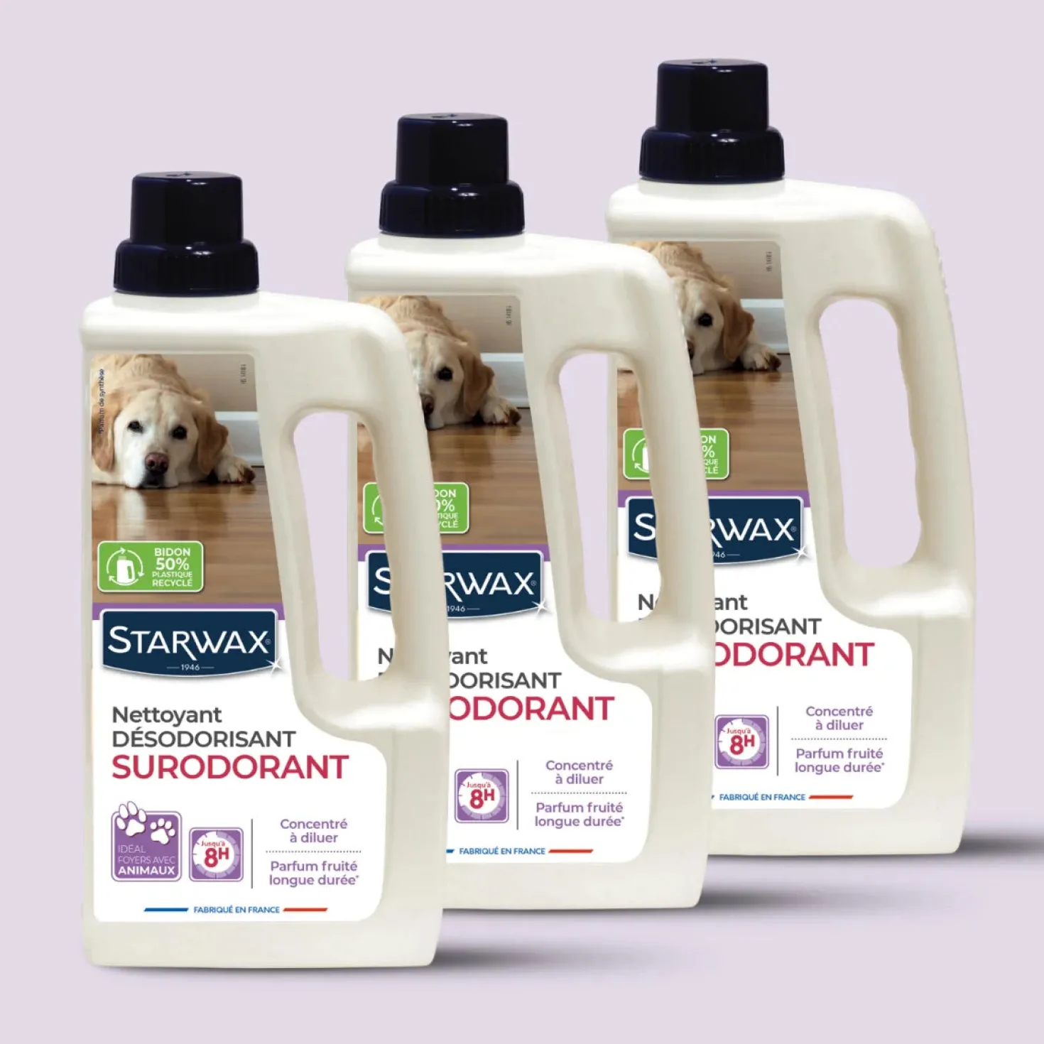 Lot de 3 Nettoyant désodorisant surodorant