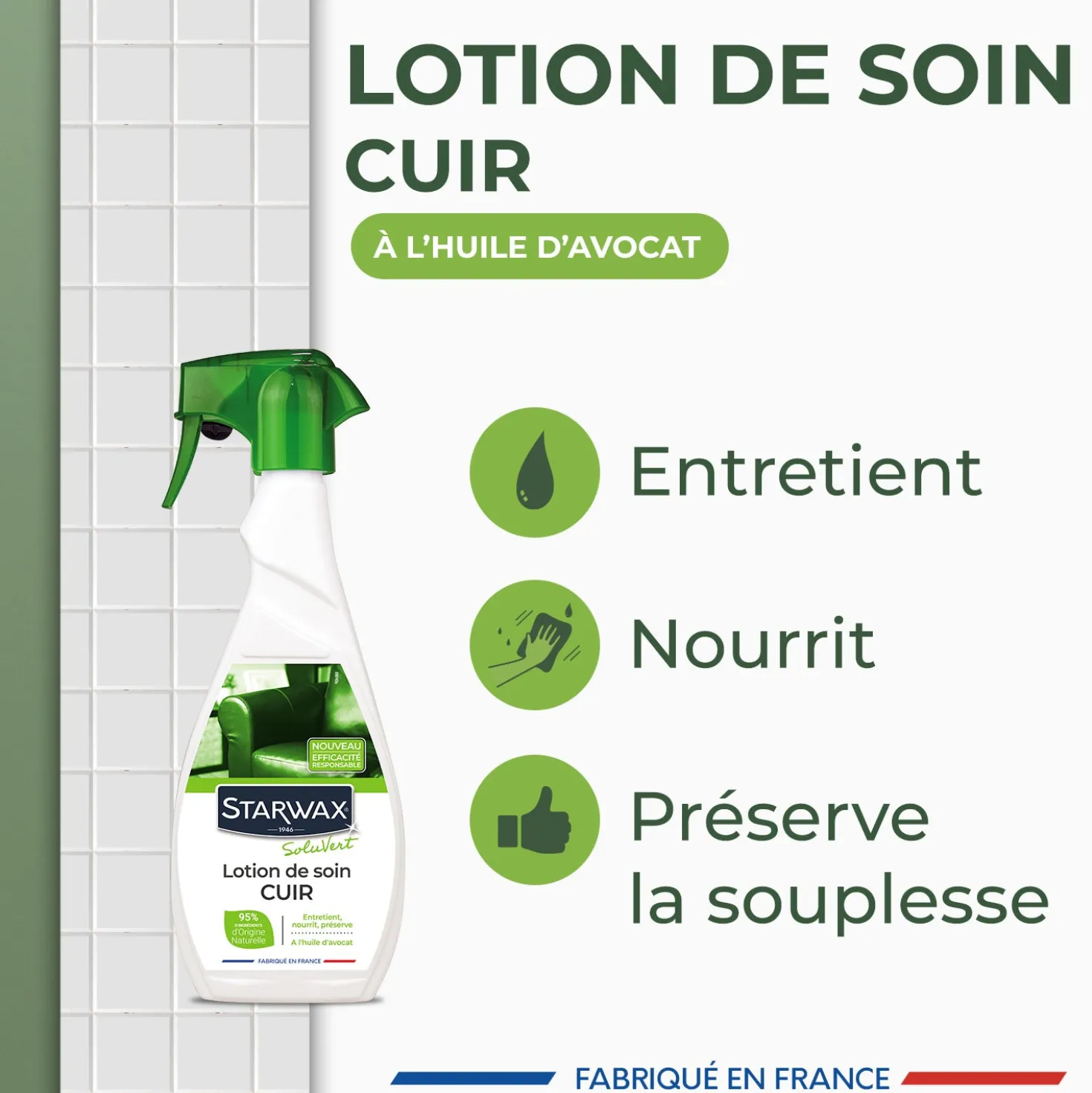 Lotion de soin pour cuir