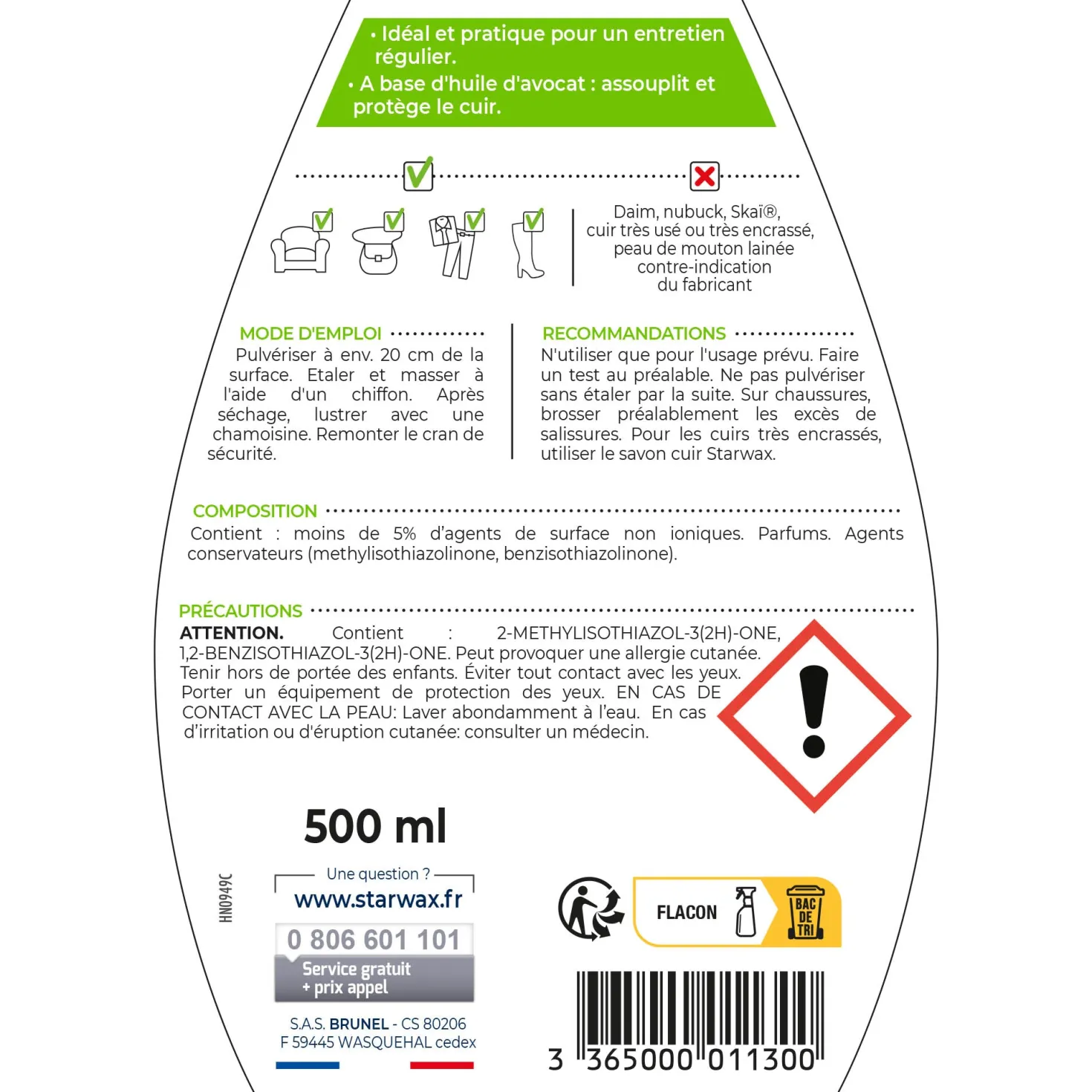 Lotion de soin pour cuir
