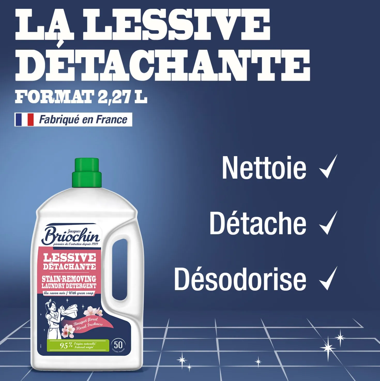 Ma Lessive au Savon Noir – Détachante – 50 Lavages