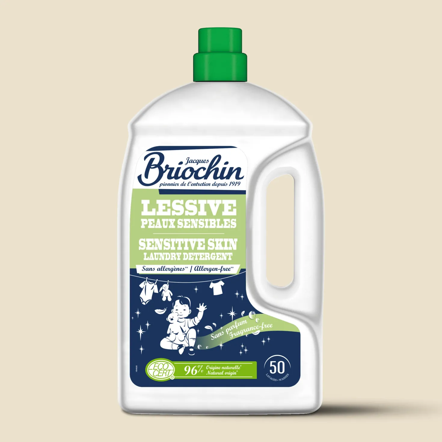 Ma Lessive Peaux Sensibles– Sans parfum- 50 lavages