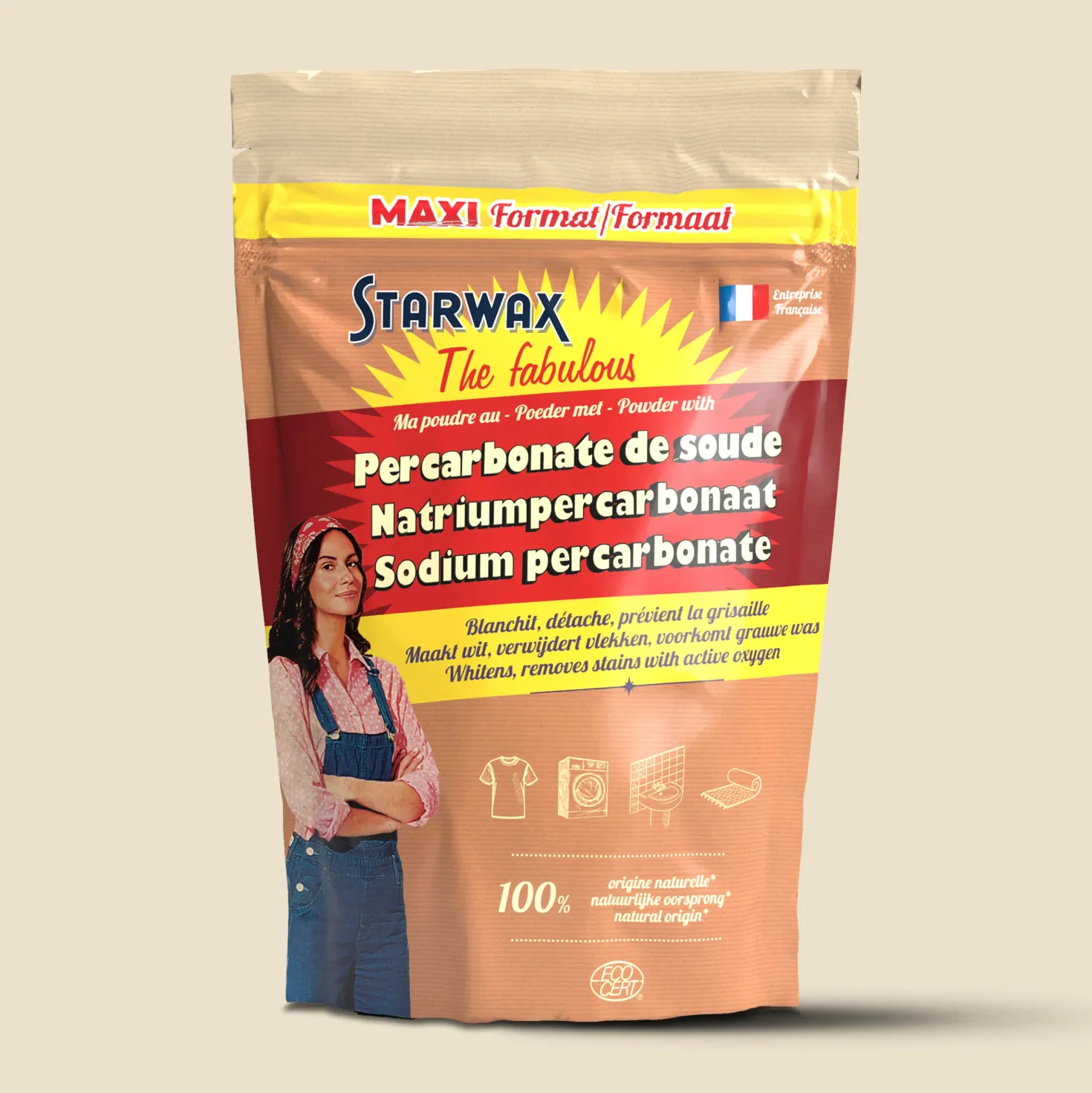 Ma poudre détachante & raviveur de blancheur au percarbonate de soude – Sachet éco