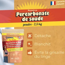 Ma poudre détachante & raviveur de blancheur au percarbonate de soude – Sachet éco