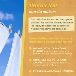 Ma poudre détachante & raviveur de blancheur au percarbonate de soude – Sachet éco