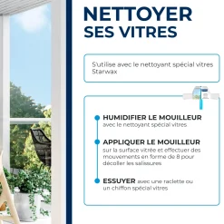 Mouilleur avec housse microfibre pour vitres